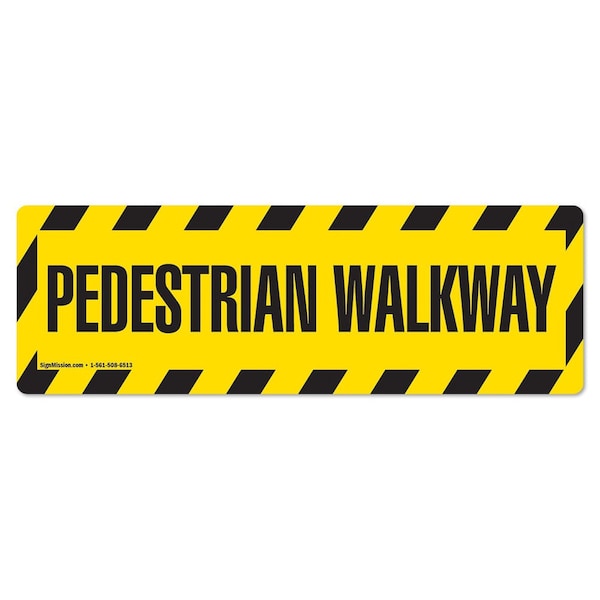 Pedestrian Walkway 18in Non-Slip Floor Marker, 12PK, 16 in L, 16 in H, FD-2-R-16-12PK-99830
